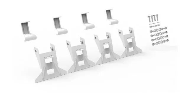 4GMS0C – HOLMAN Ladder Rack, Rain Gutter Mount Multi-Fit Passenger Side Only Powder Coated White Ste - view 2